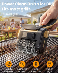 AJOGO LED illuminating grill bars so you can see grime and clean accurately