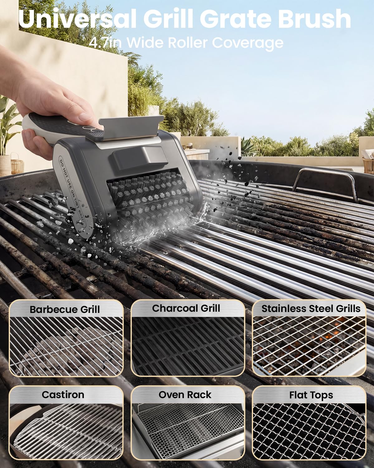 AJOGO two dishwasher-safe replacement heads for convenient maintenance