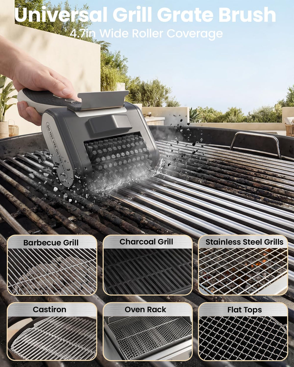 AJOGO two dishwasher-safe replacement heads for convenient maintenance