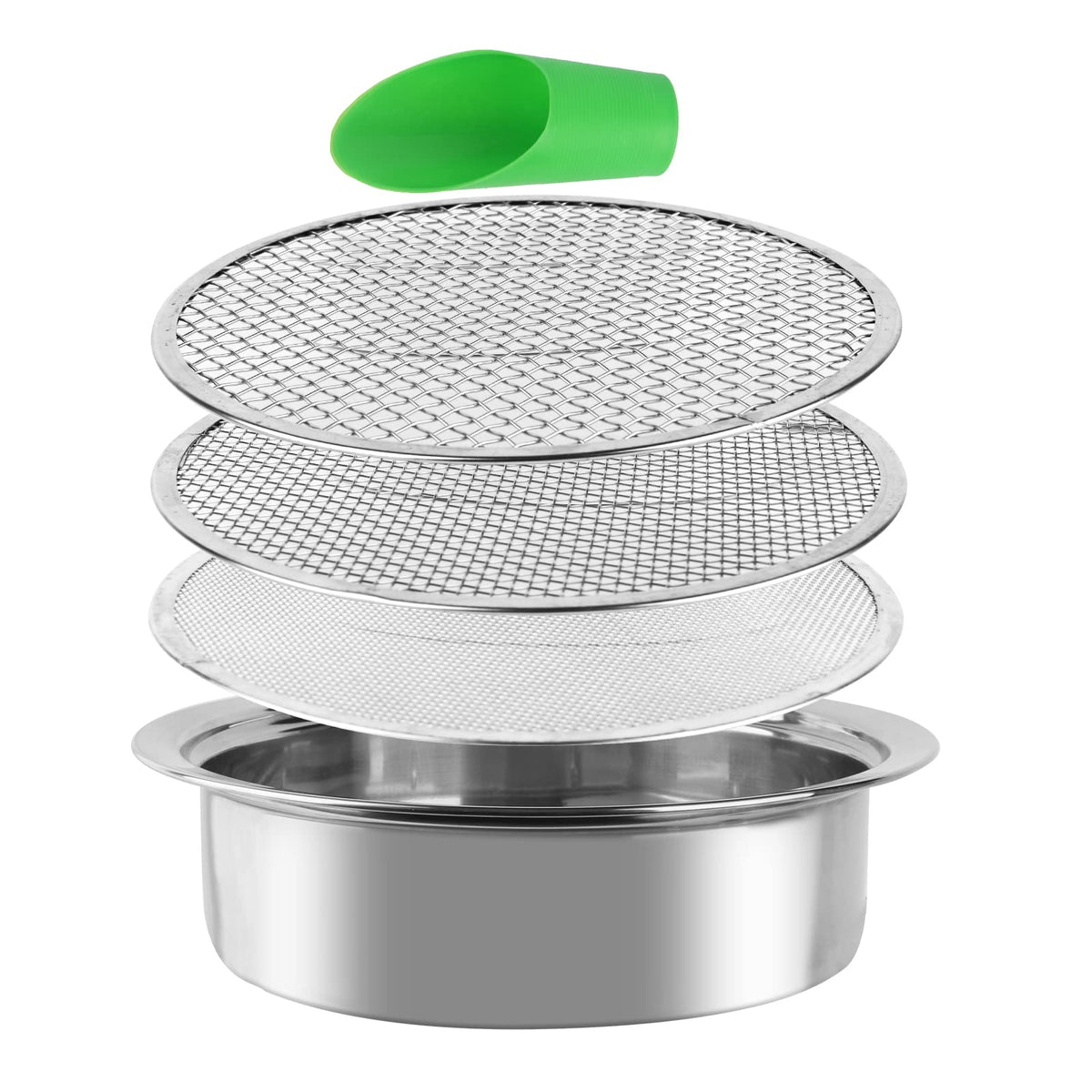 AKAKD front view of packaged sifter showing ready-to-use benefit