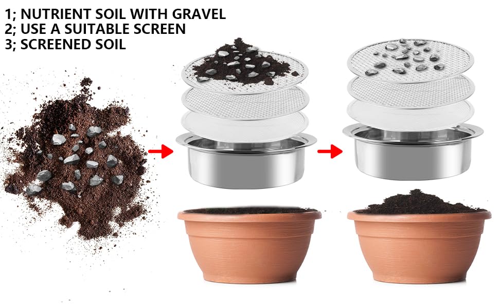 AKAKD lifestyle gardening setup showing efficient soil screening
