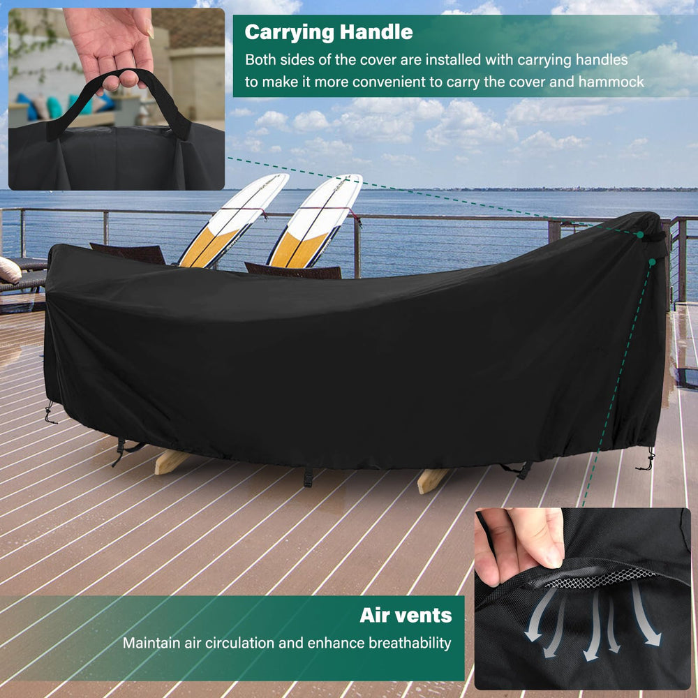 AKEfit adjustable strap and buckle securing the cover tightly against wind