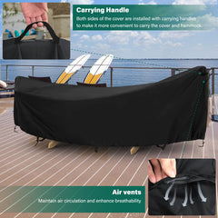 AKEfit adjustable strap and buckle securing the cover tightly against wind