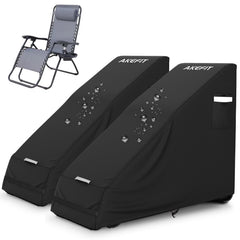 AKEfit front view of cover protecting folding recliner, weather-ready protection
