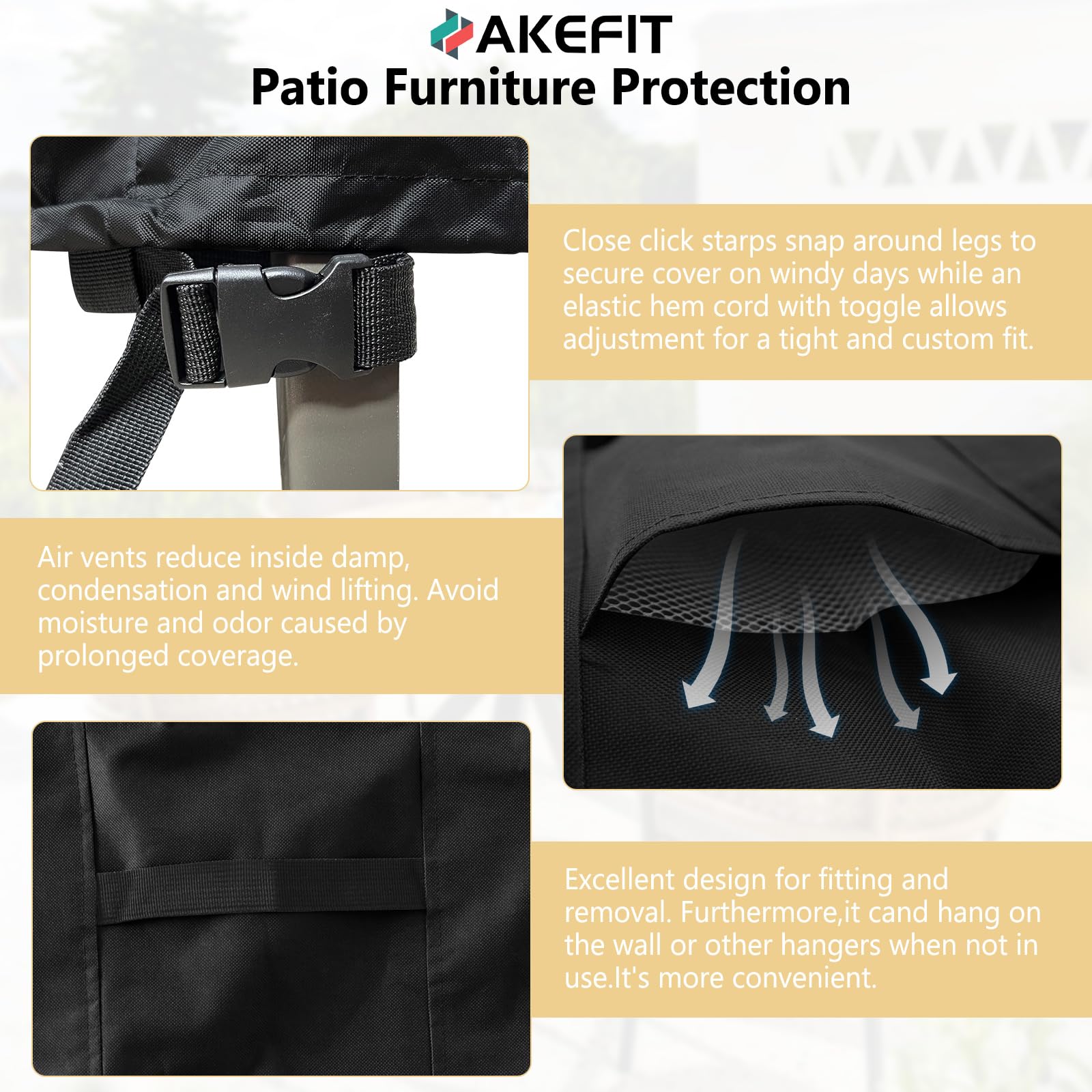 AKEfit side vent and handle visible for airflow and easy handling