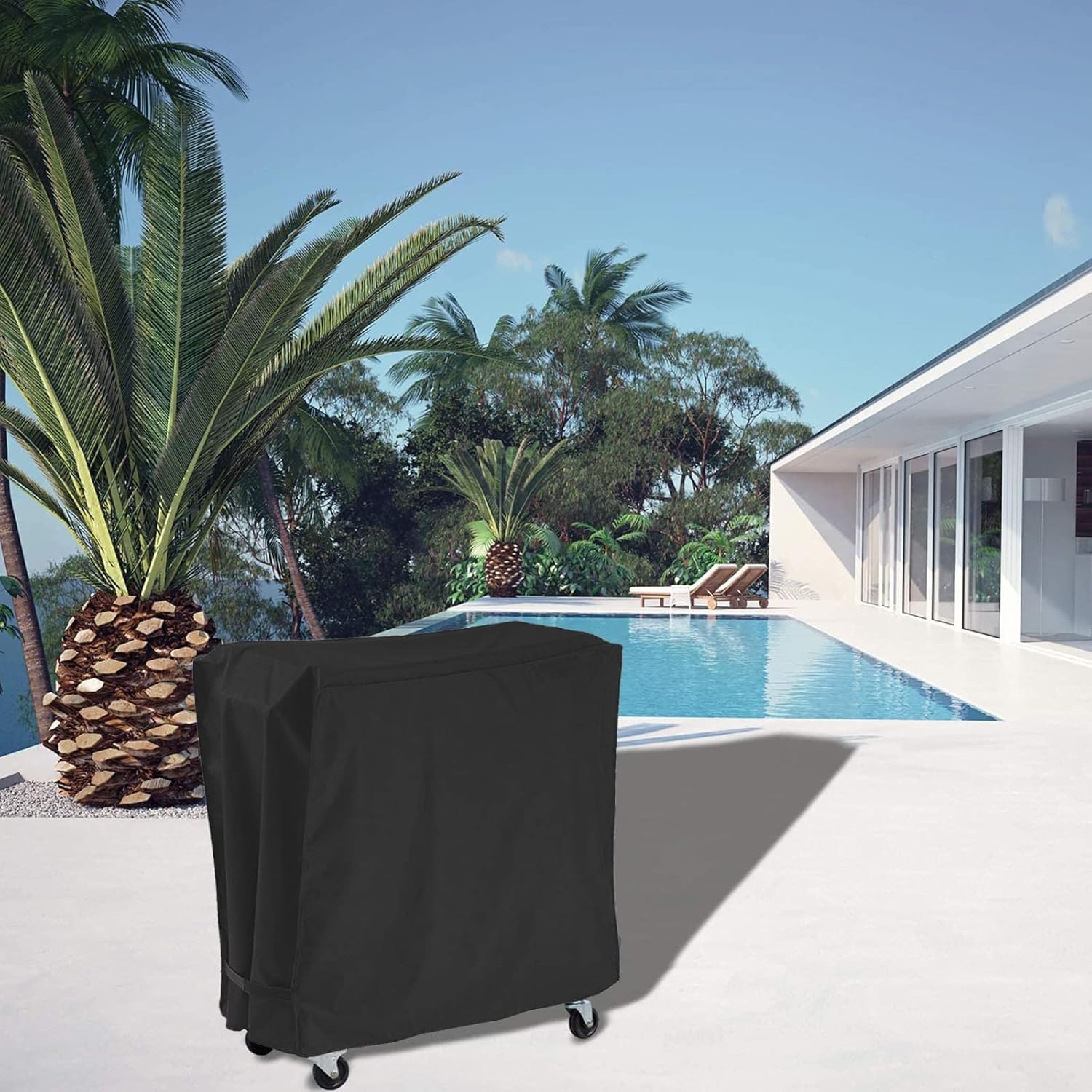 AKEfit cover beside rolling ice chest showing fit and scale