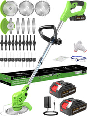 Akenuoke front view of the cordless trimmer showing lightweight design and conversion benefit
