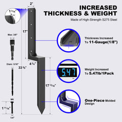 akingkong close-up of 11-gauge steel thickness for added strength