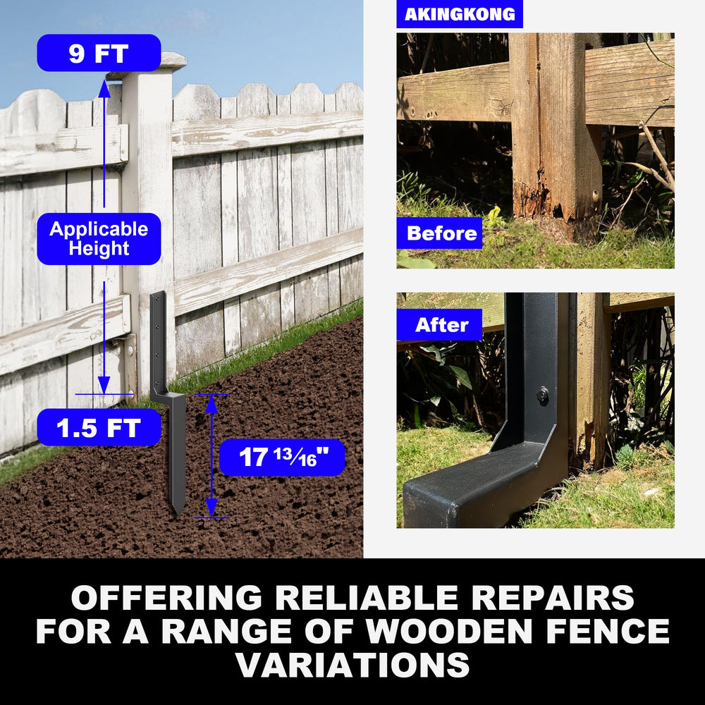 akingkong next to 4x4 post showing length and fit advantage