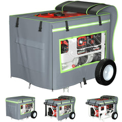 akkkan front view of gray cover protecting generator, ensures weather protection