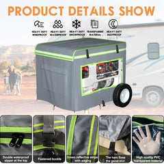 akkkan rear and front pockets holding cables, adds convenient storage protection
