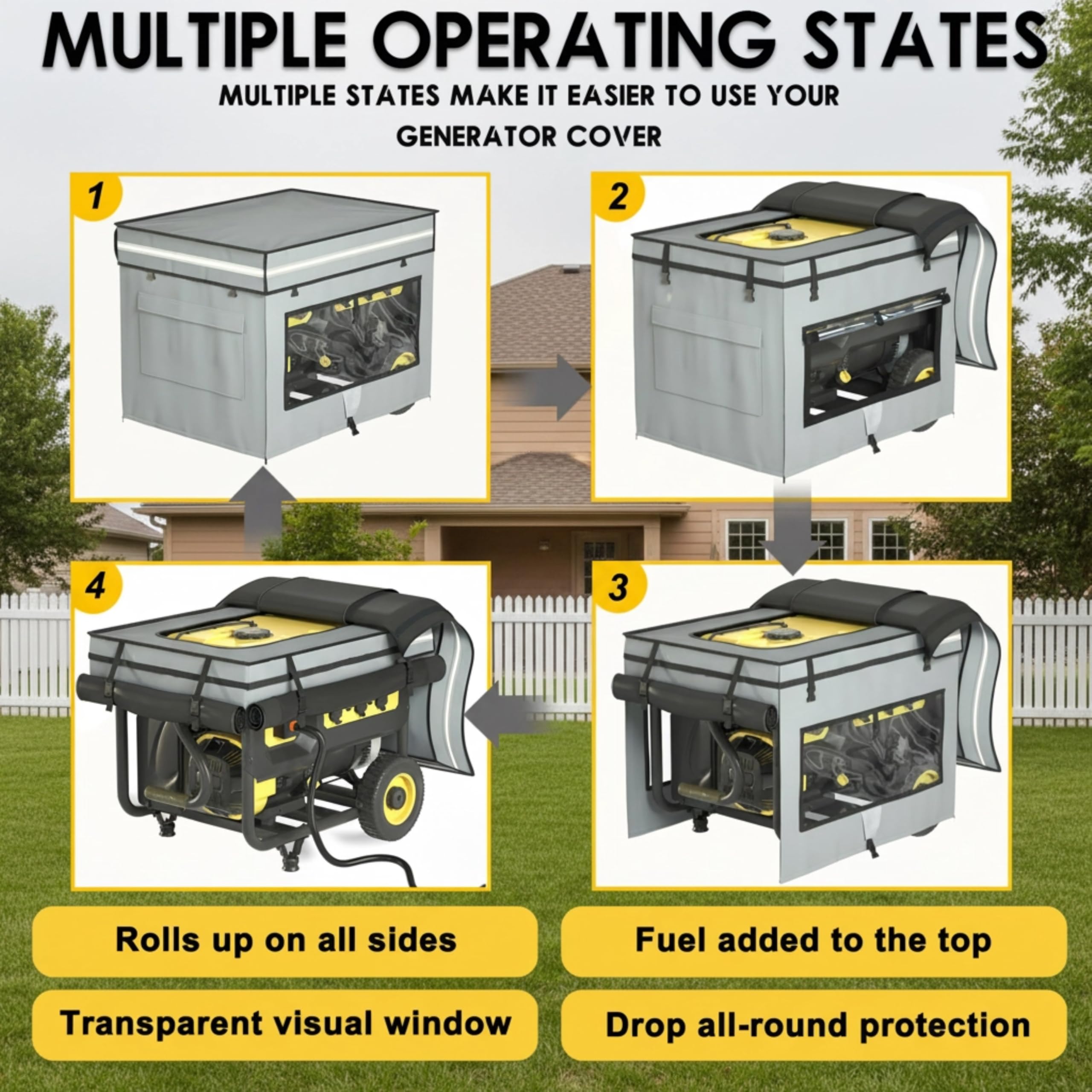 akkkan transparent PVC window showing meters and easy monitoring benefit
