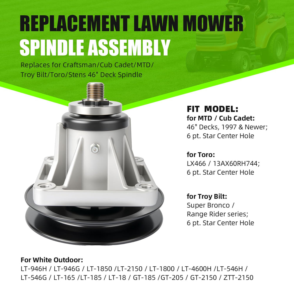 AKM spindle mounting holes detail with screws for quicker bolt-up benefit