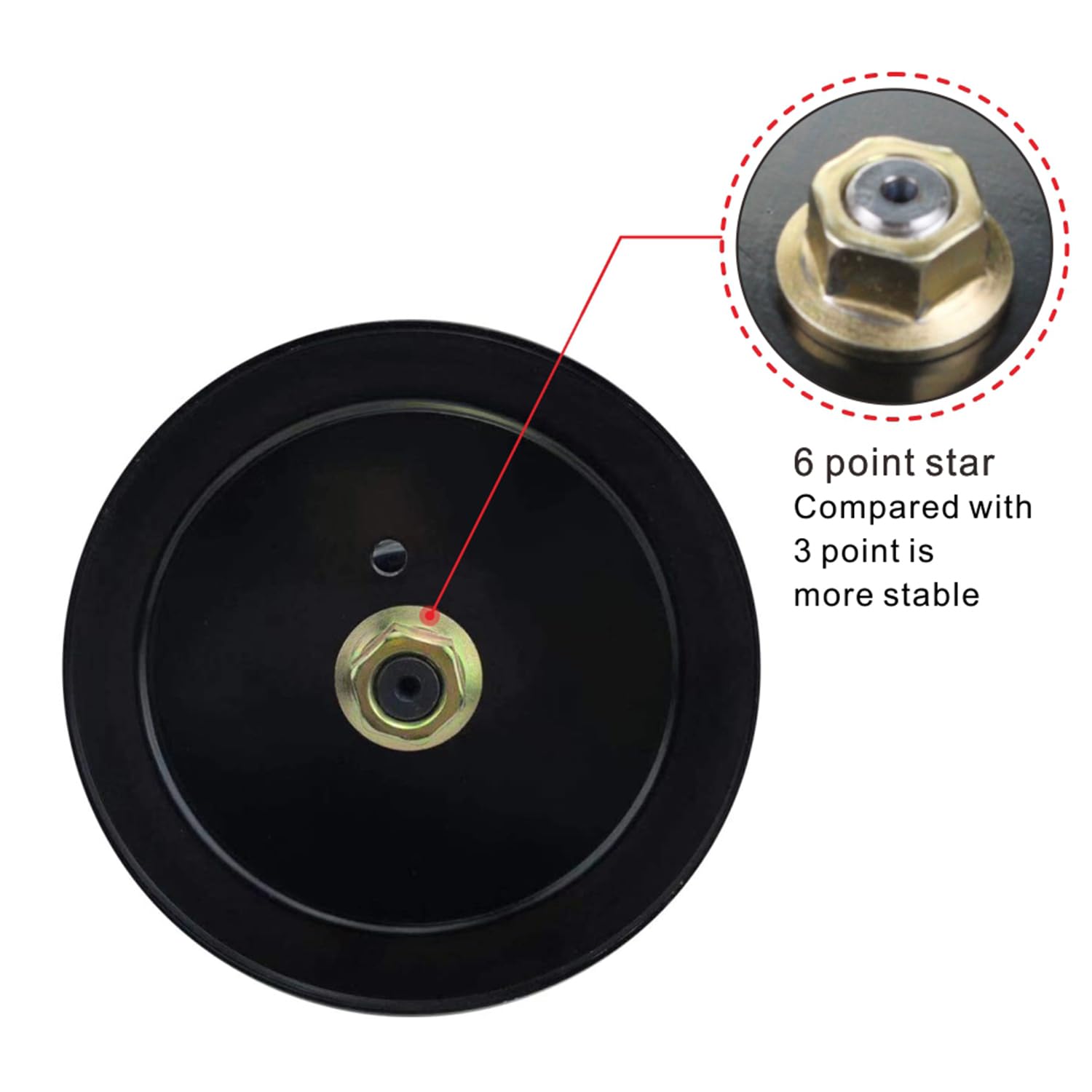 AKM spindle next to ruler showing 7 1/4 inch height for accurate fit