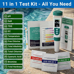 AKSBTEC sealed 7-in-1 test strips packaging for long shelf life