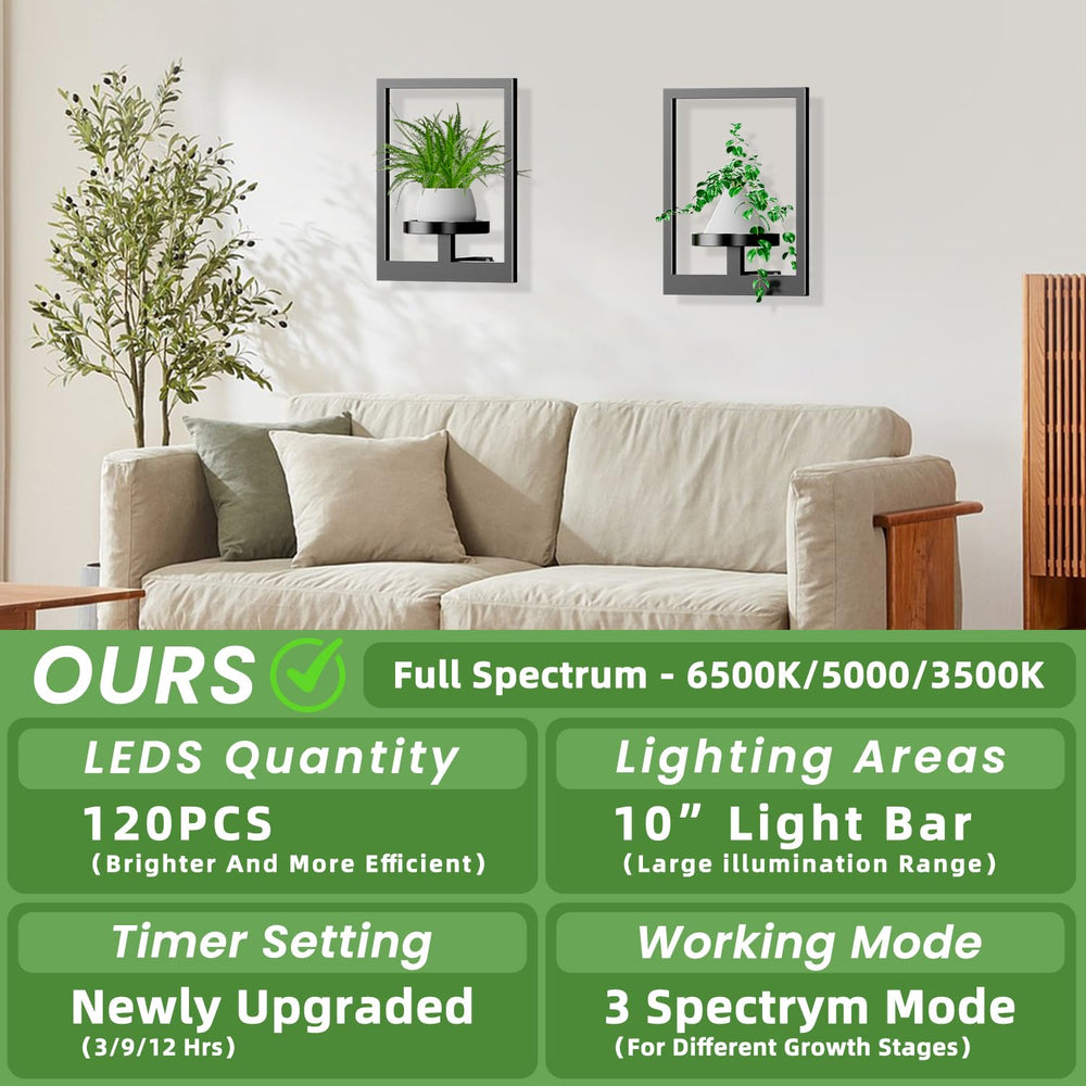 ALACOO plants displayed on shelf in living room to save floor space