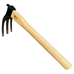 alanx front view of 14-inch tiller showing full head and handle for reliable coverage