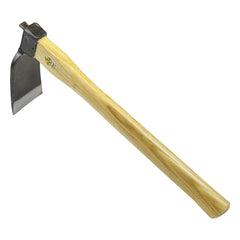 alanx front view curved hoe showing full tool for durable gardening