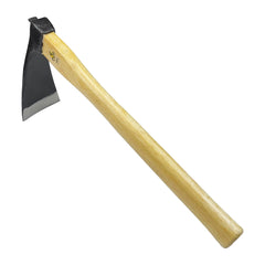 alanx front view wide hoe showing full blade and handle for precise digging