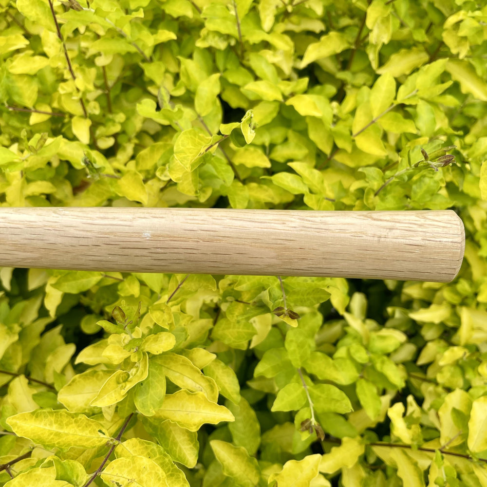 alanx labeled parts closeup showing tines, head, and oak handle for easy identification