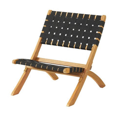 Alaterre Furniture folded chairs stacked ready for storage for convenient off-season saving space
