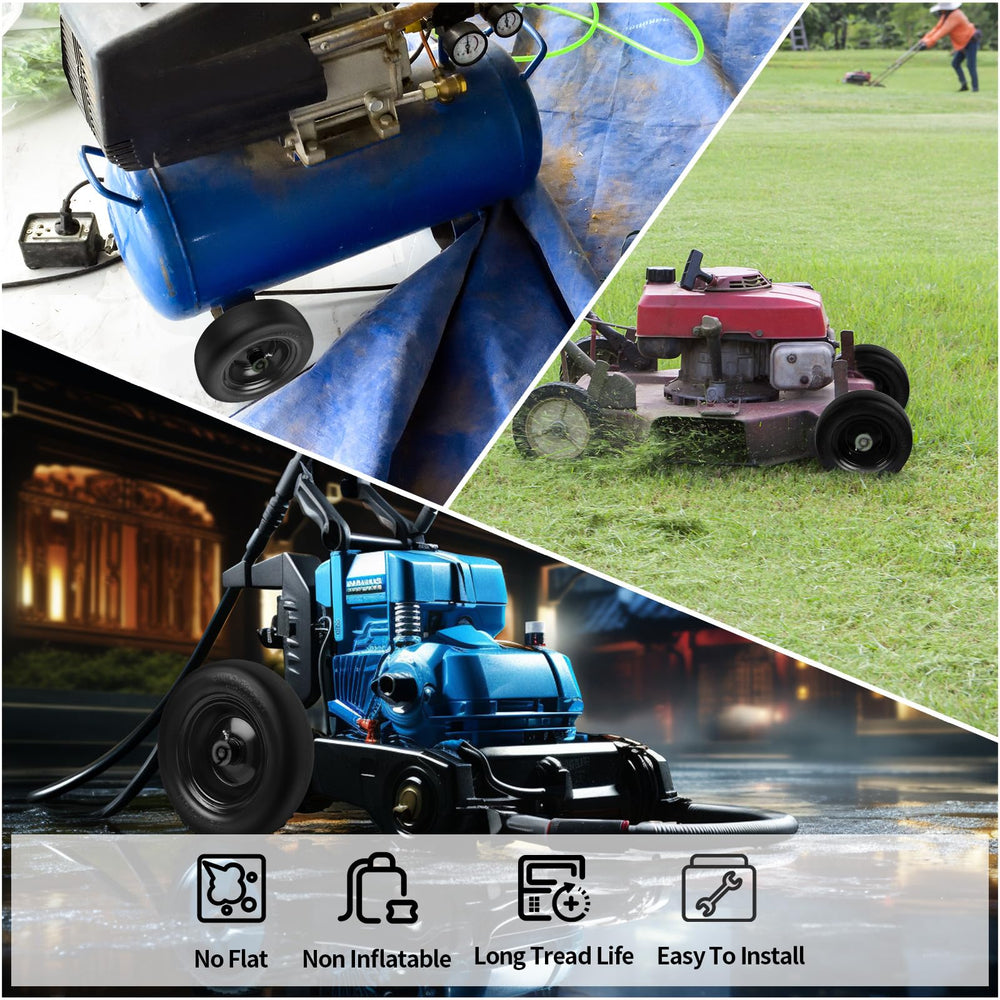 aledaras mounted on a lawn mower reducing flats and maintenance during use