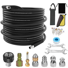 Aleiry front package showing complete sewer jetter kit benefits