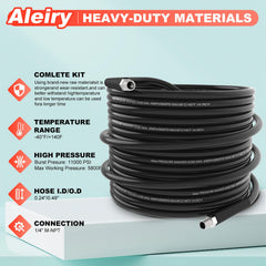Aleiry hose close-up showing reinforced layers and durability