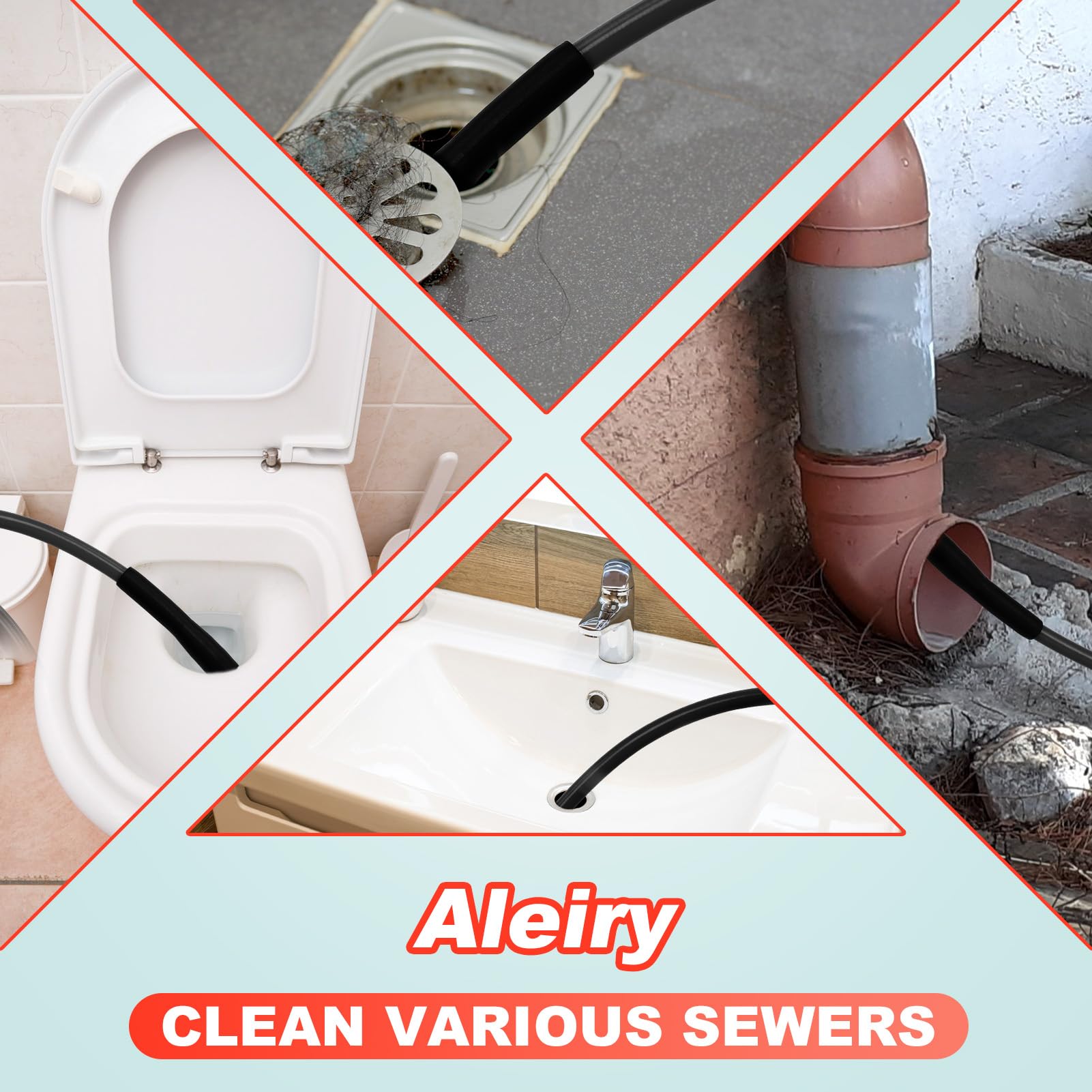 Aleiry quick-connect and adapters for fast pressure-washer hookup