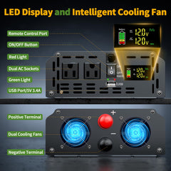 ALEOPIX two AC sockets and USB port powering devices simultaneously