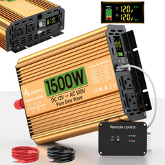 ALEOPIX front panel showing ports and controls for easy power access