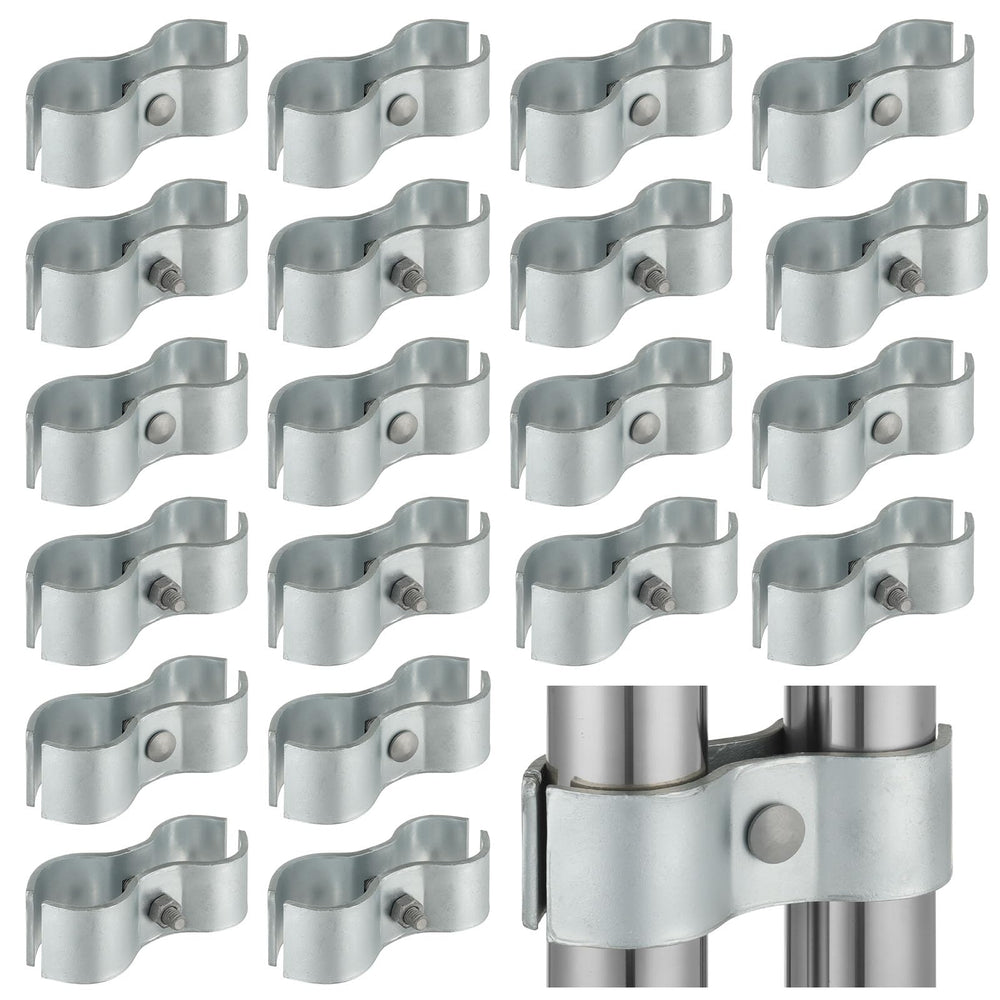 Alffun front view of 20-piece kennel clamps pack showing contents and capacity