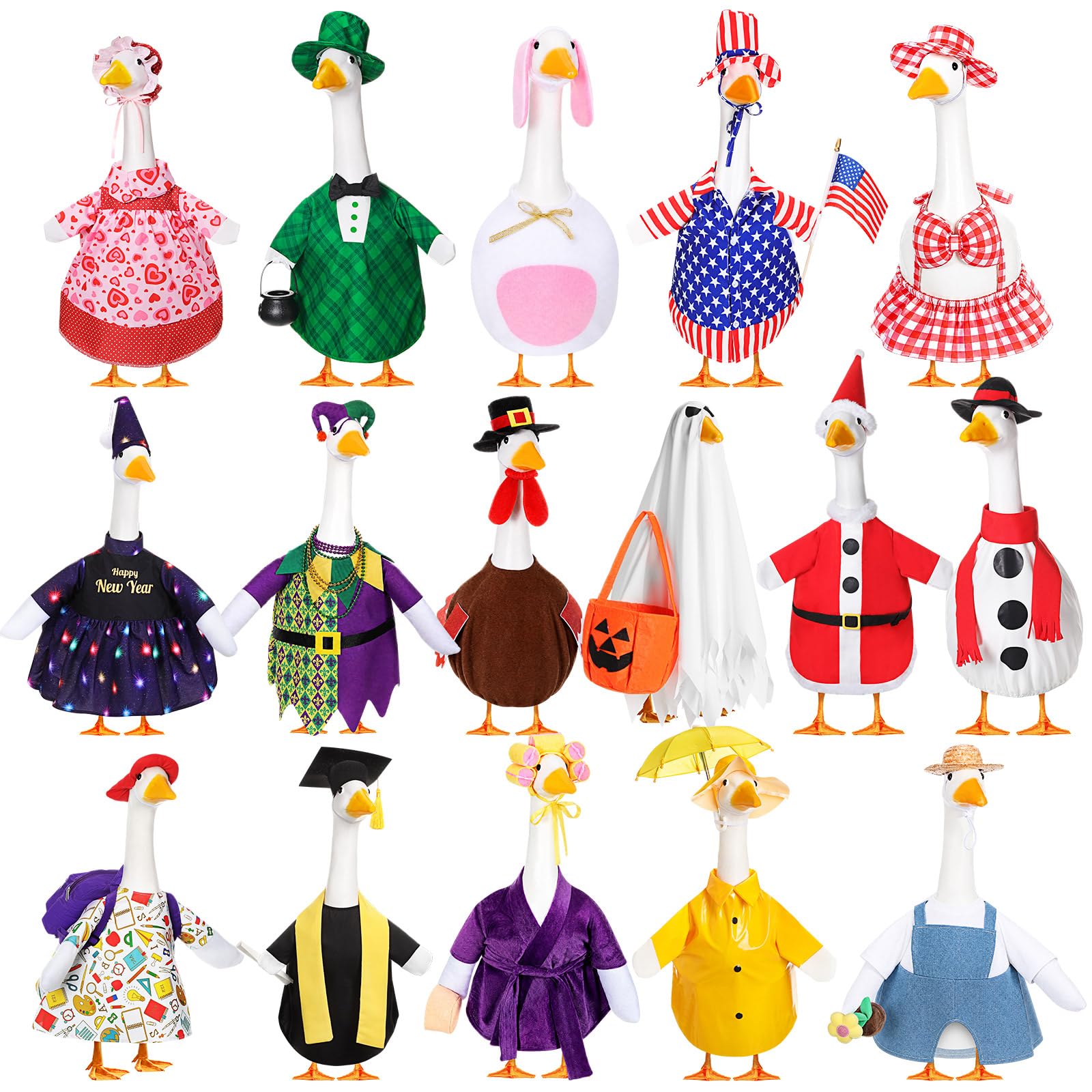 Aliceset front packaging showing all 16 costume pieces and accessories, clear organization benefits