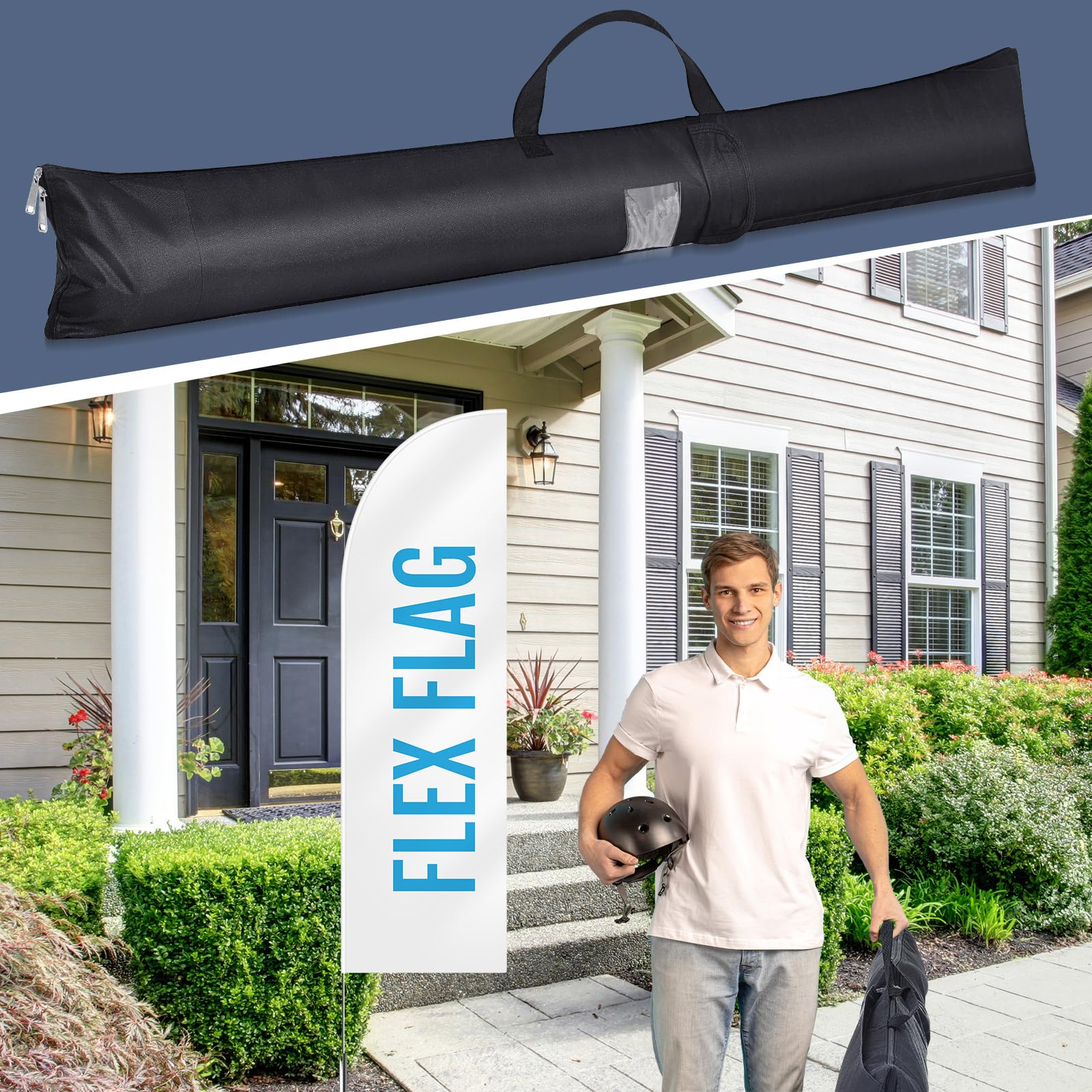 Aliceset exterior hook and loop compartment organized with accessories