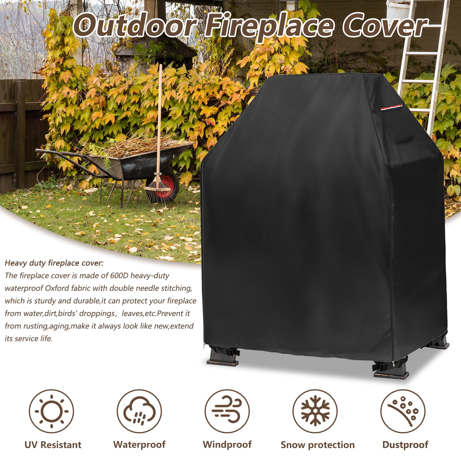 Alickwang bottom drawstring and buckles keeping cover windproof