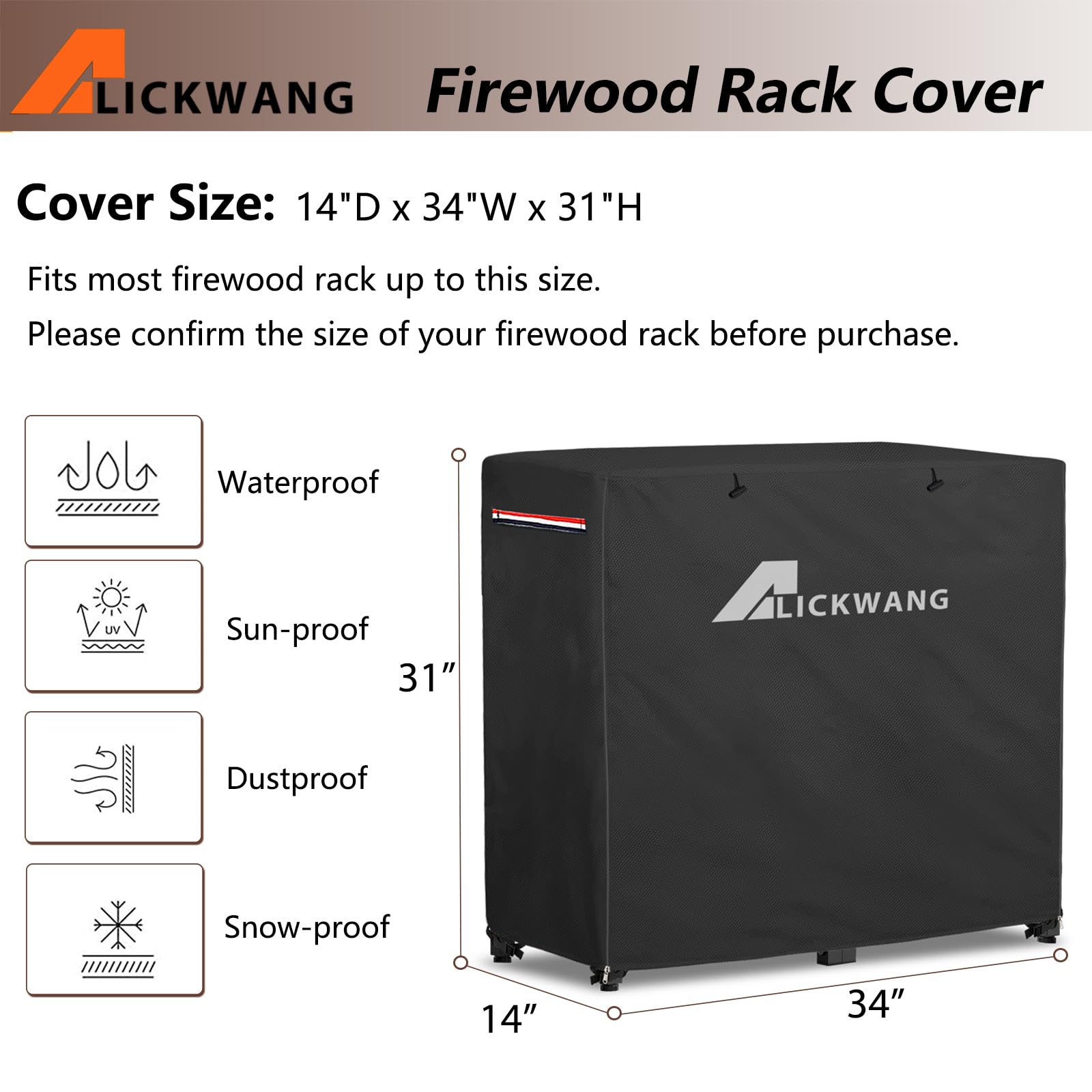 Alickwang close-up of 600D fabric texture showing durable protection