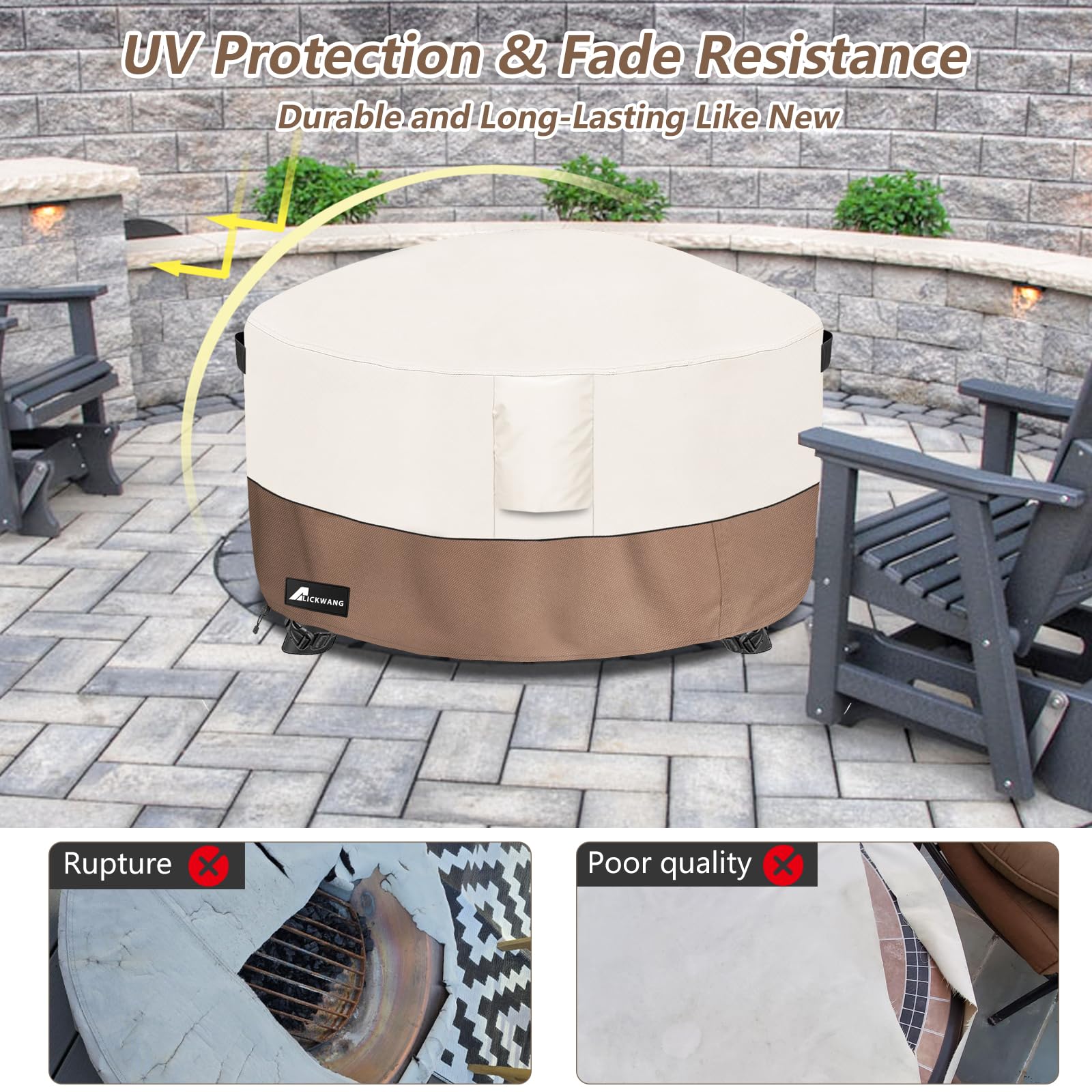 Alickwang padded handle detail for easy lift and reduced installation effort