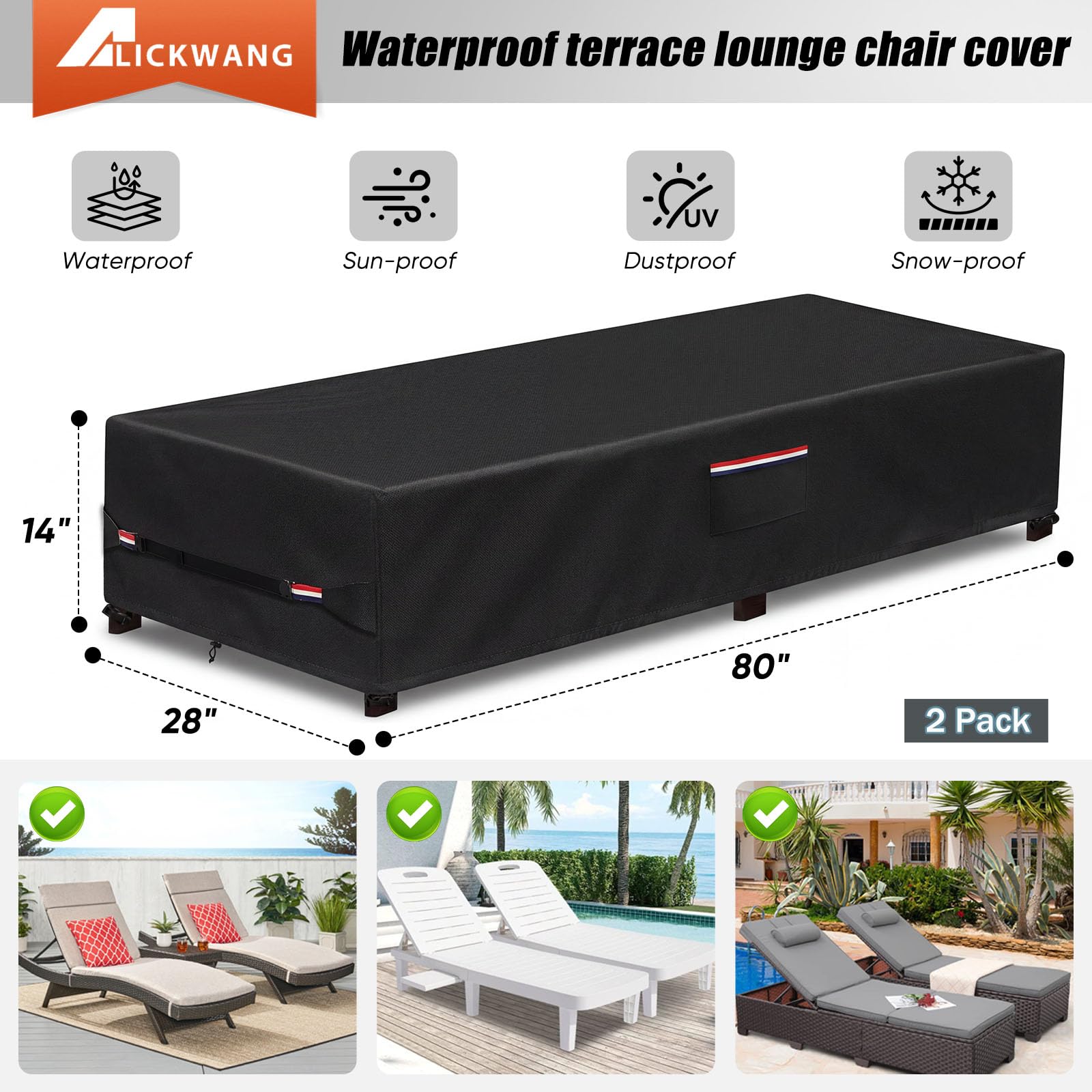 Alickwang close-up of 600D fabric texture highlighting durable waterproof finish