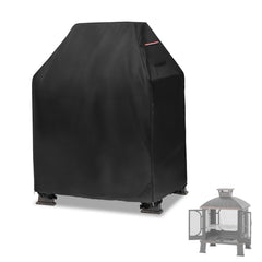 Alickwang front view cover on chiminea showing full protection benefit
