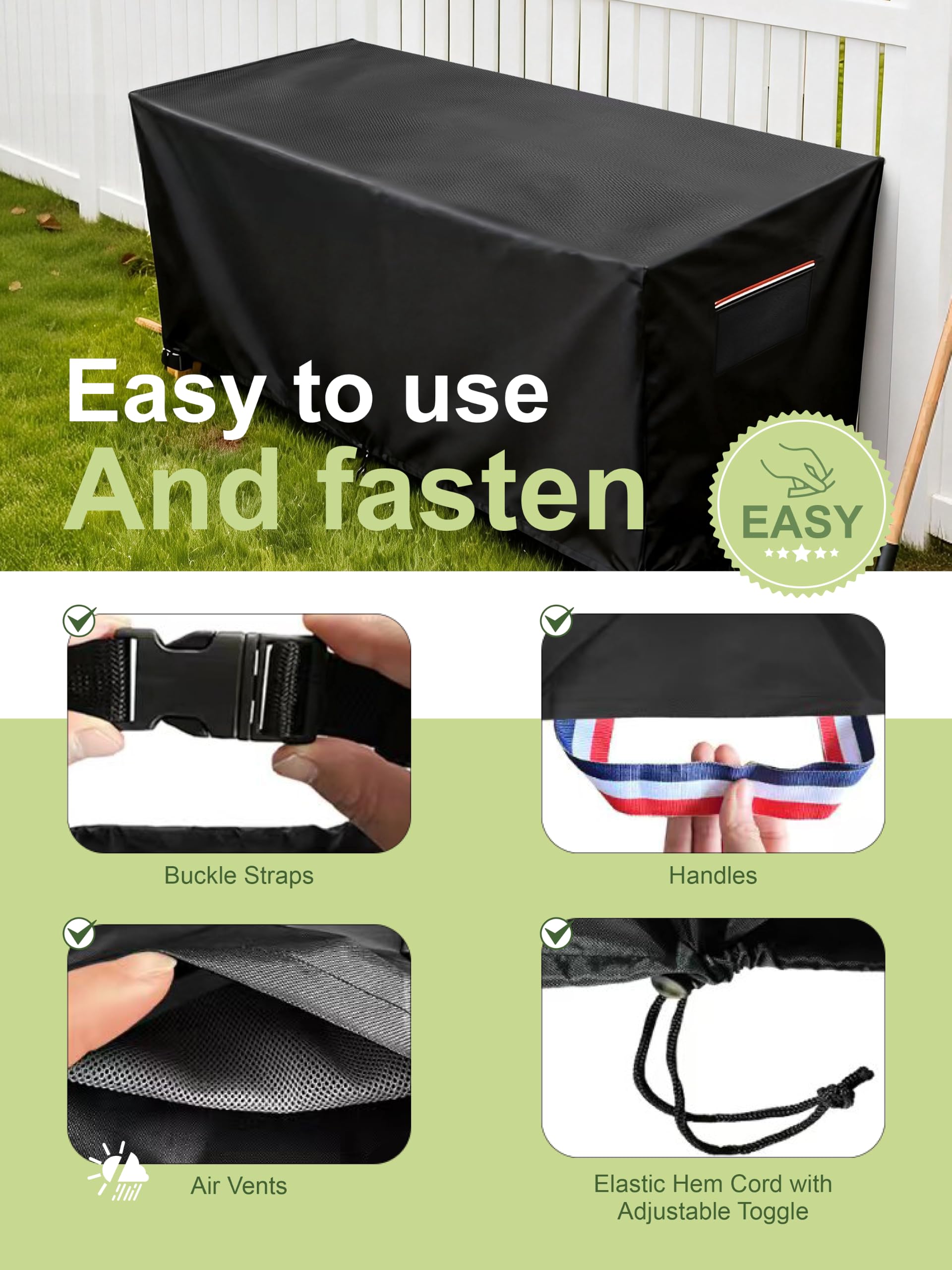 Alickwang reinforced side handle used for easy install and removal