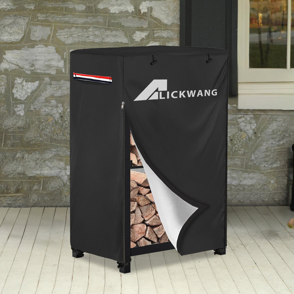 Alickwang cover in use beside firepit demonstrating outdoor protection benefit