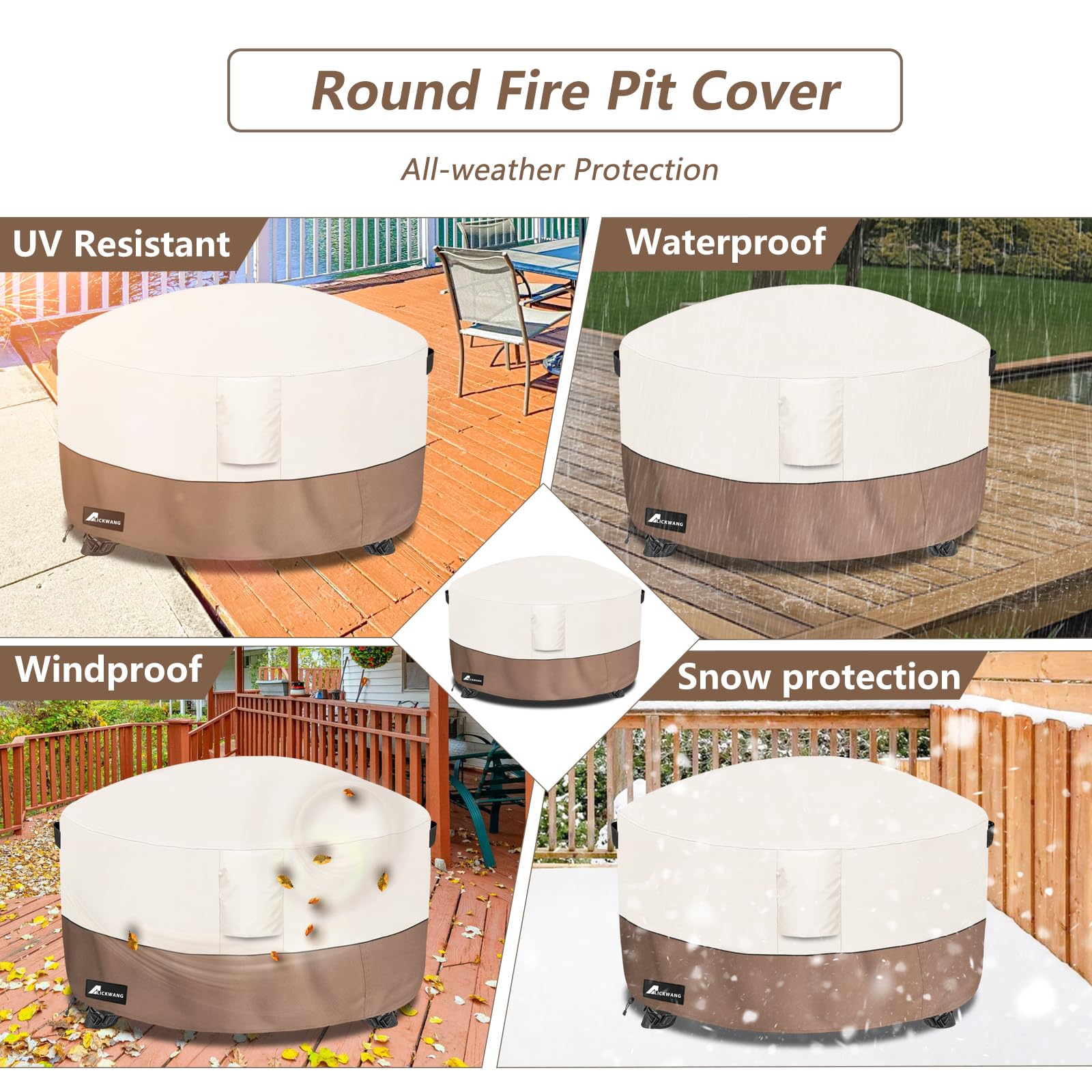 Alickwang cover on patio with furniture showing weather protection in use