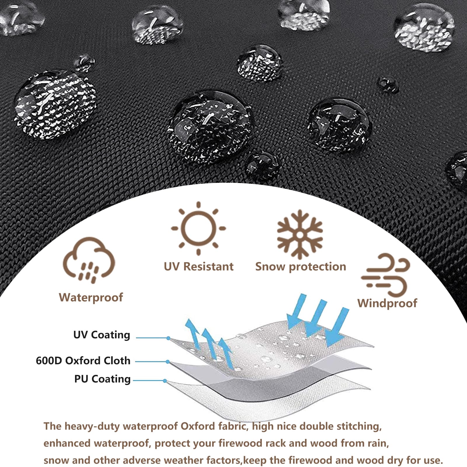 Alickwang top Velcro roll-up detail keeping flap secure for fast access benefit