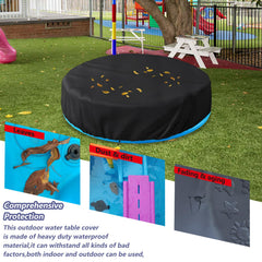 Alickwang Velcro panel around umbrella pole for easy covering
