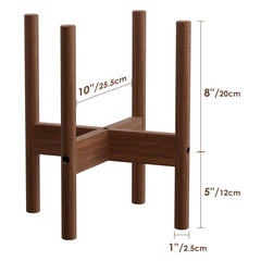 ALIGADO close-up of bamboo grain highlighting durable walnut finish