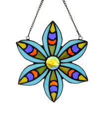 Alivagar blue flower front view showing vibrant color and floral design benefit