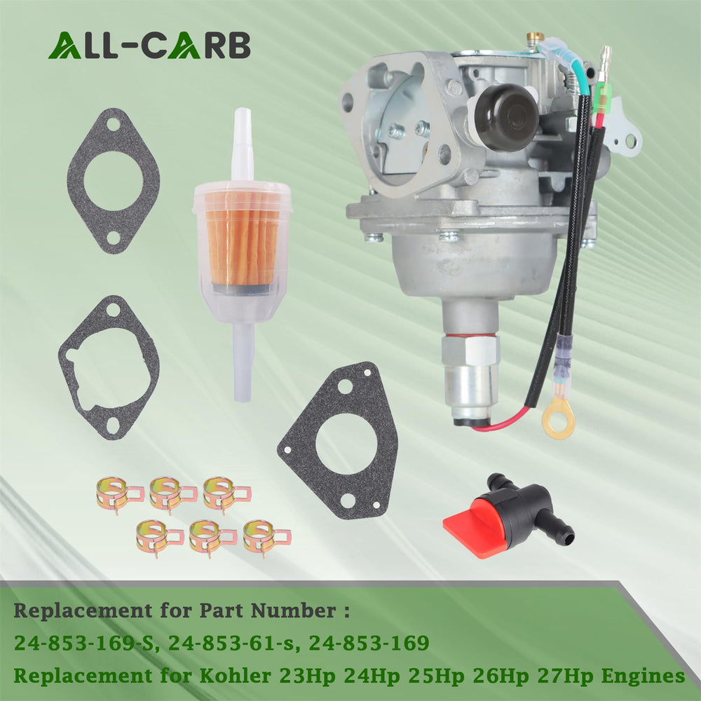 ALL-CARB closeup of fuel inlet for reliable fuel delivery and leak prevention
