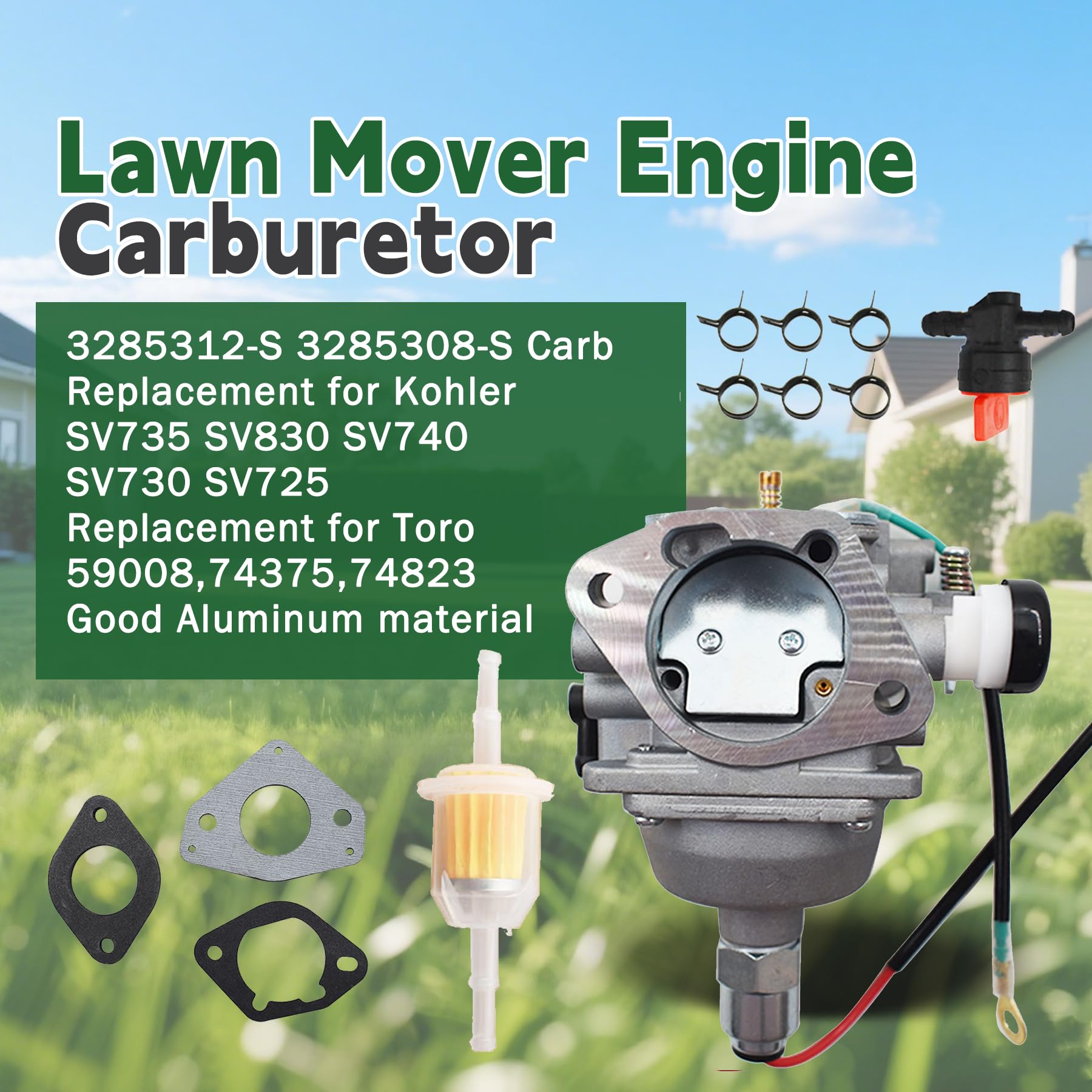 ALL-CARB close-up throttle linkage and adjustment for precise engine response