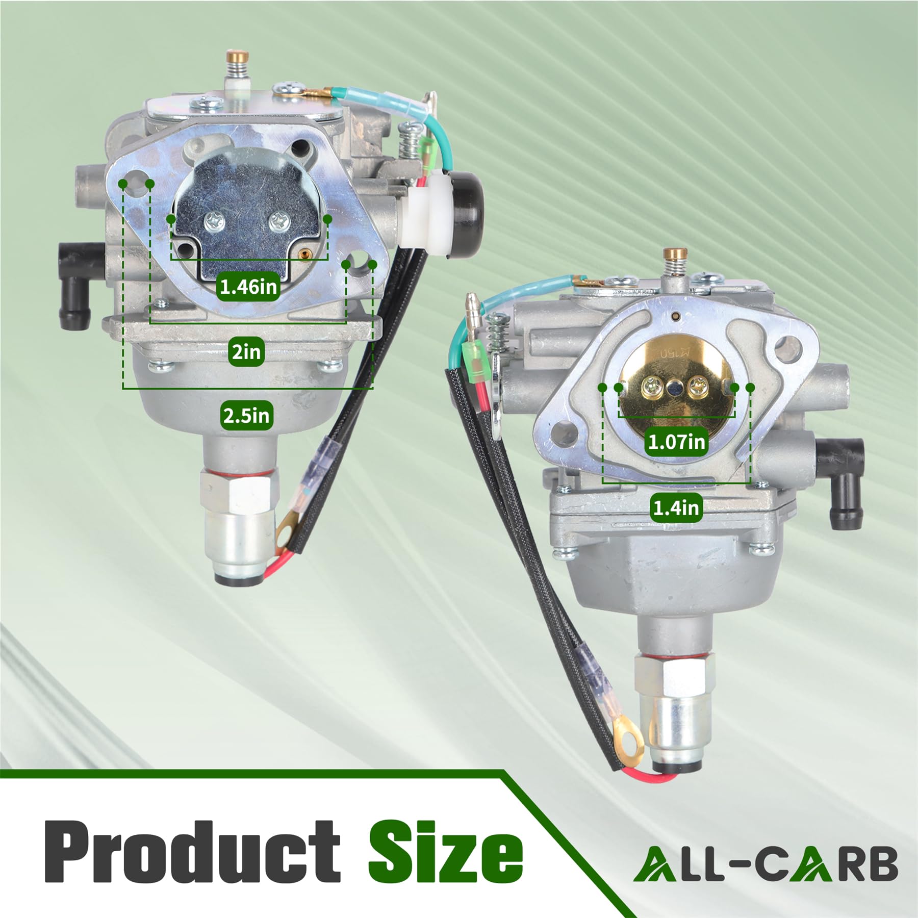 ALL-CARB installed on Kohler engine demonstrating correct fit and function