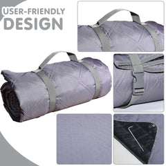 ALLBFENG compactly folded with strap for effortless carrying and storage